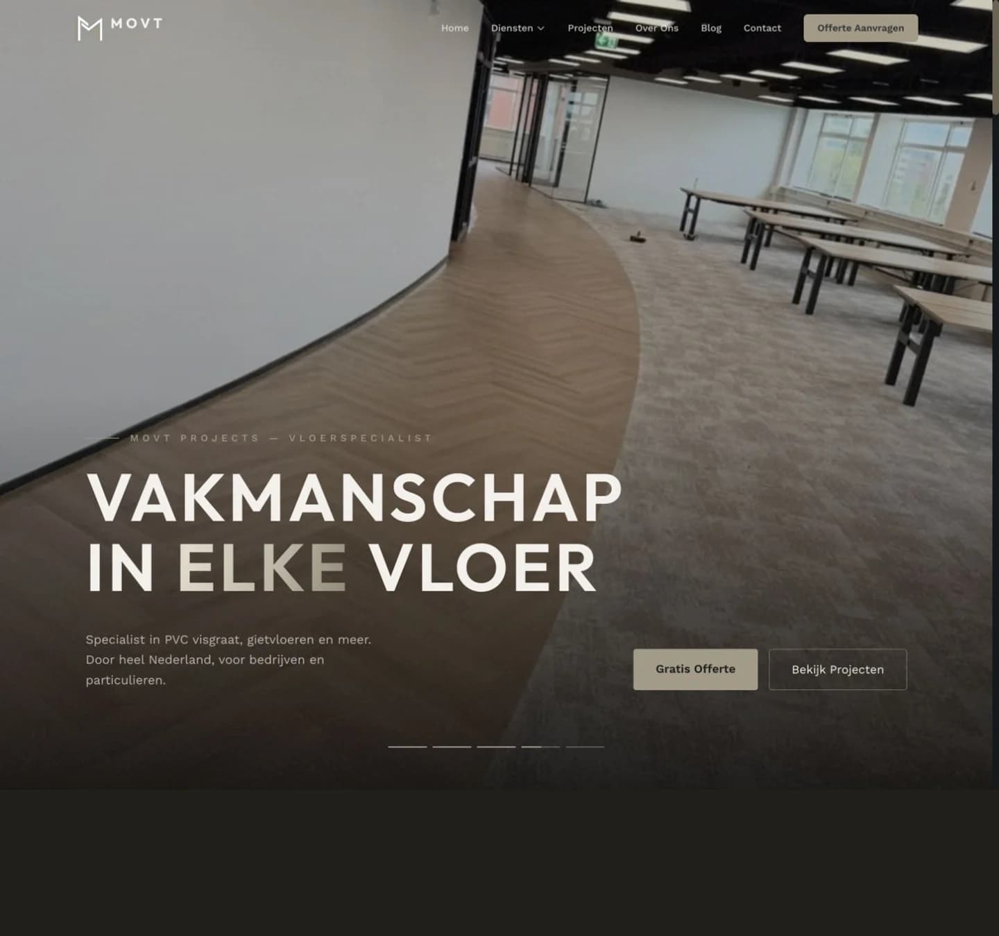 Website van MOVT Projects